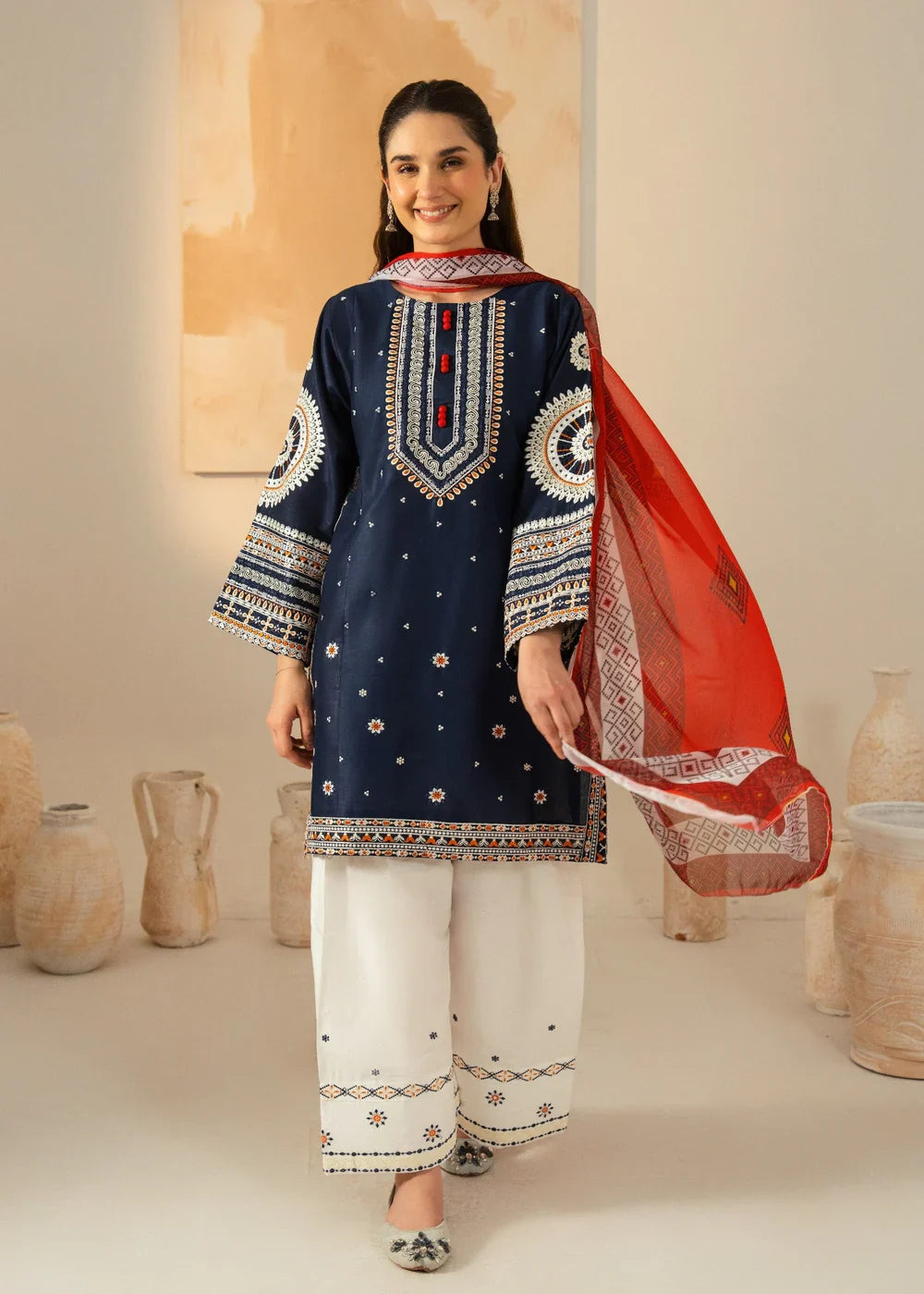 Roha Embroidered 3pc